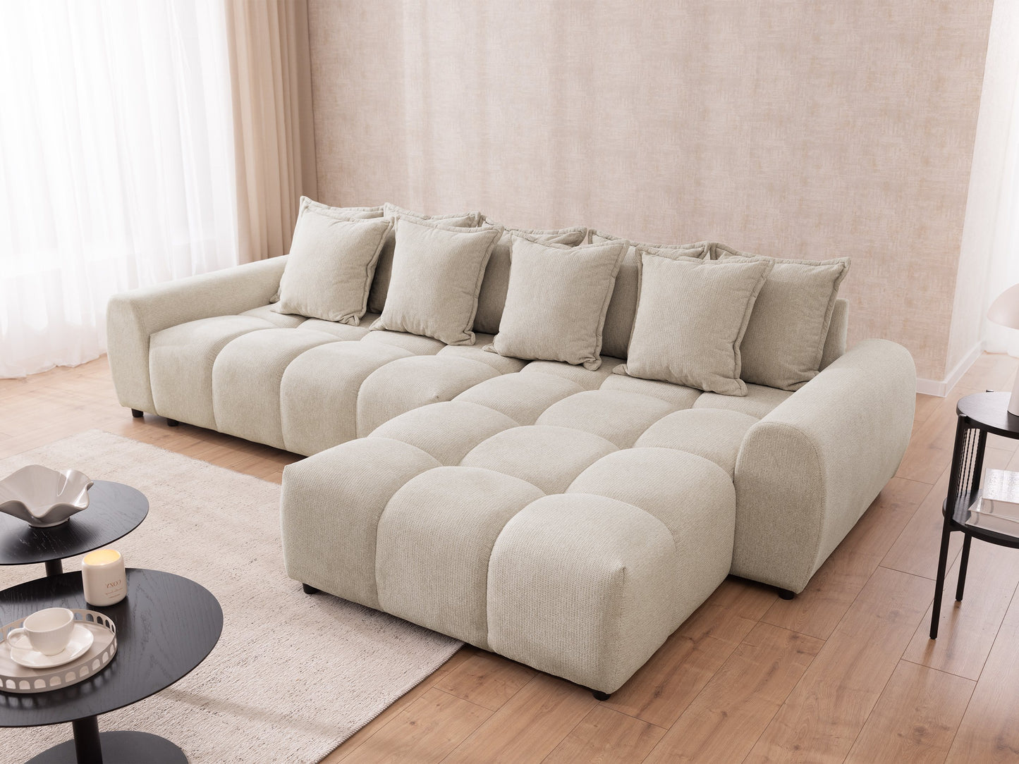Albane Corner Facing Right L - Shape Sofa