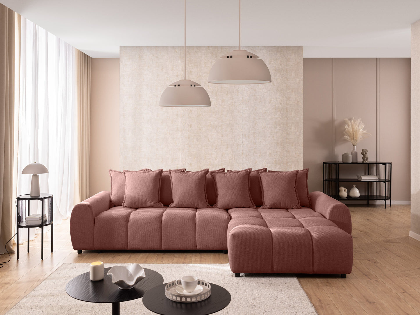 Albane Corner Facing Right L - Shape Sofa