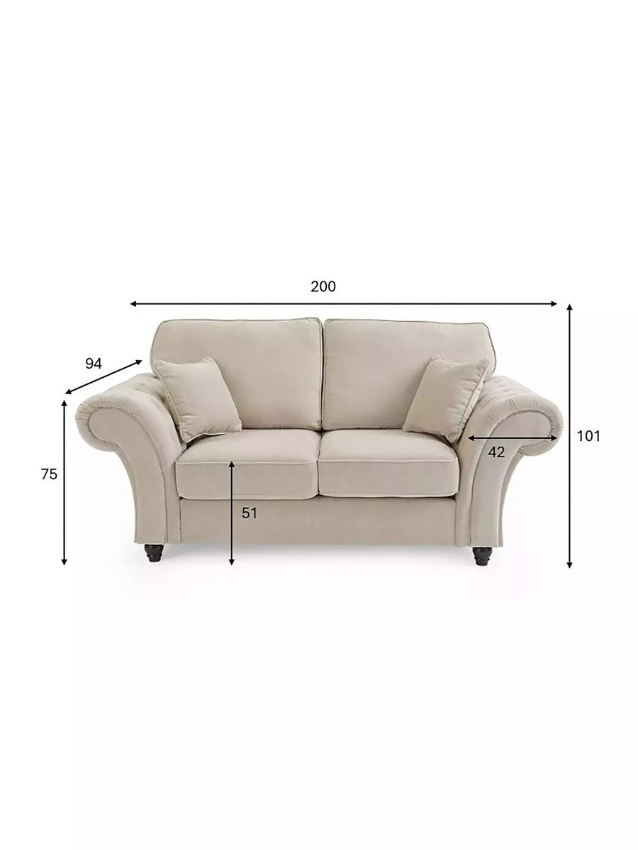 Rivello 2 Seater Sofa dimensions