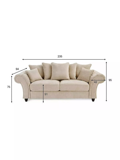Rivello 3 Seater Scatterback Sofa