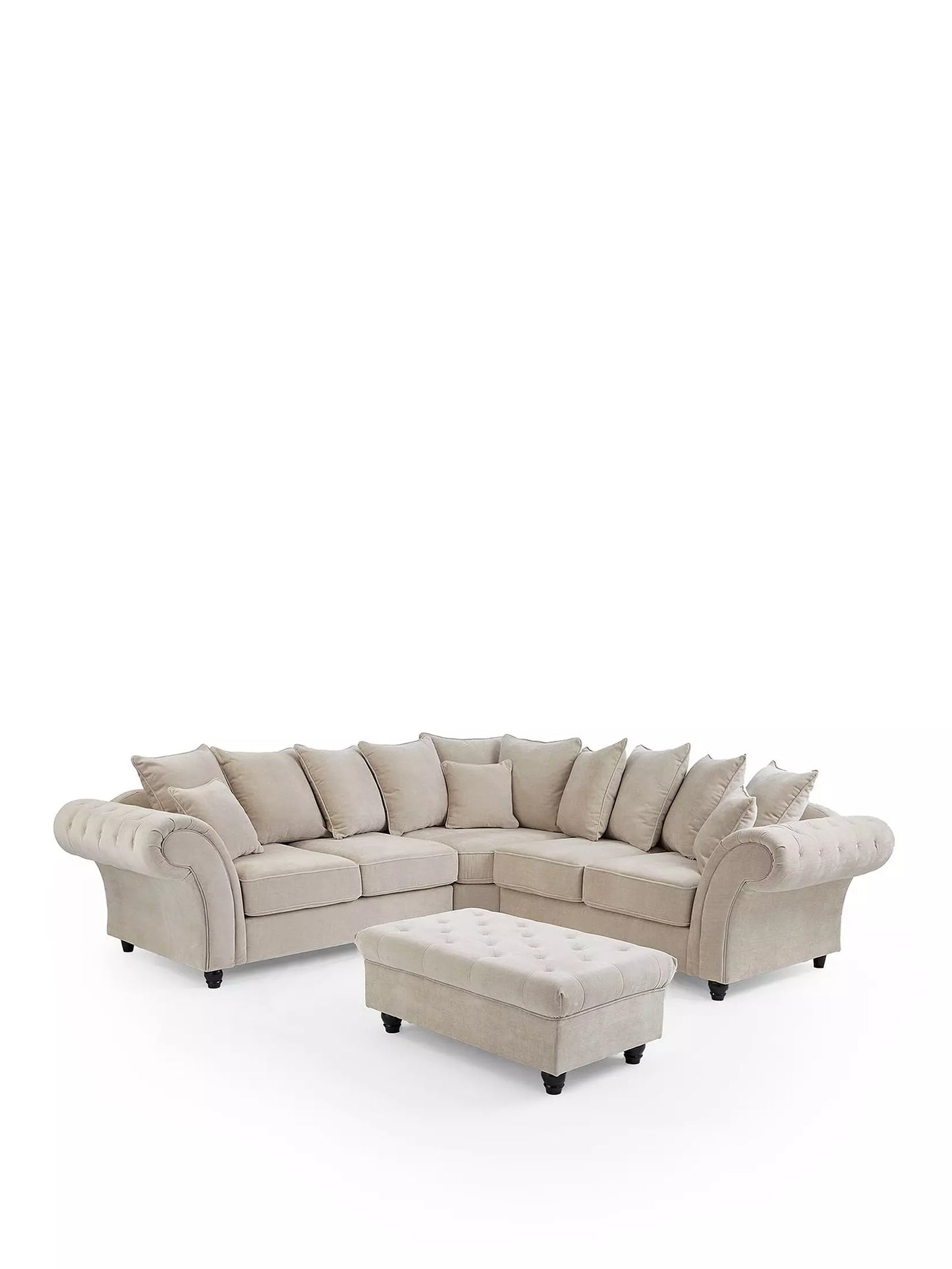 Rivello Scatterback Corner Sofa with Footstool