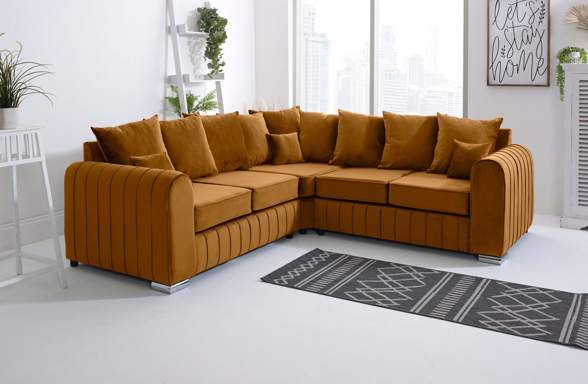 SOFA WORLD 2956311405-BURNT ORANGE