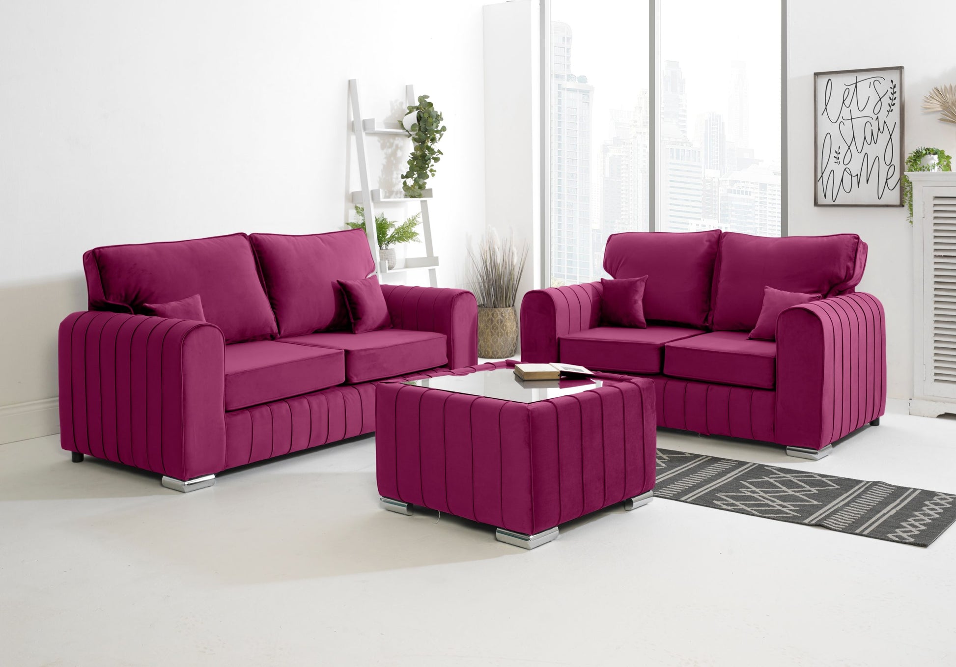 SOFA WORLD 2956311420-CERISE