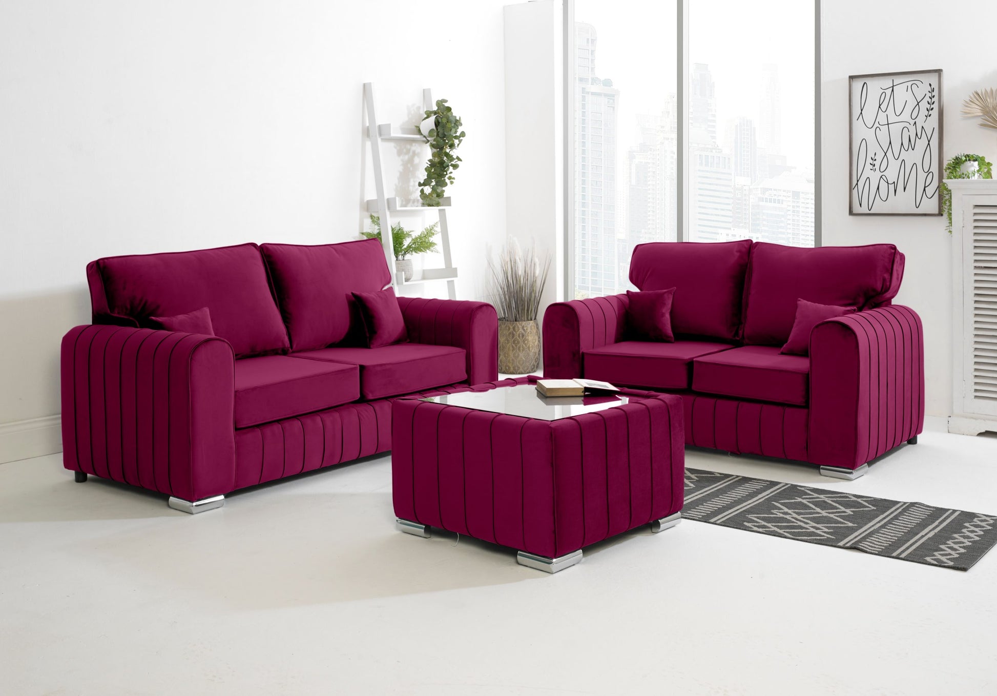 SOFA WORLD 2956311420-CLARET