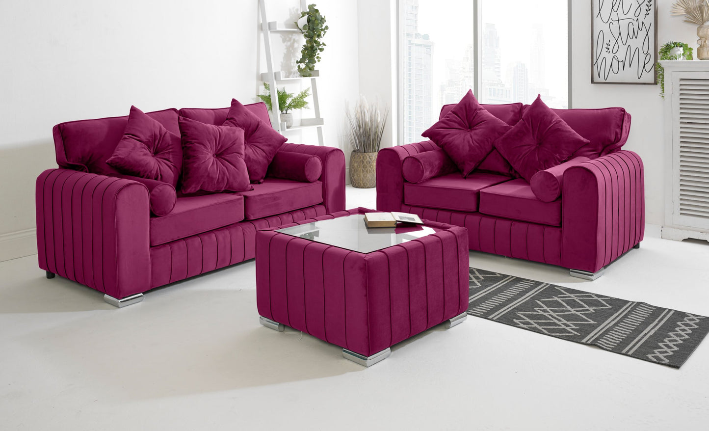 SOFA WORLD 2956311422-CERISE