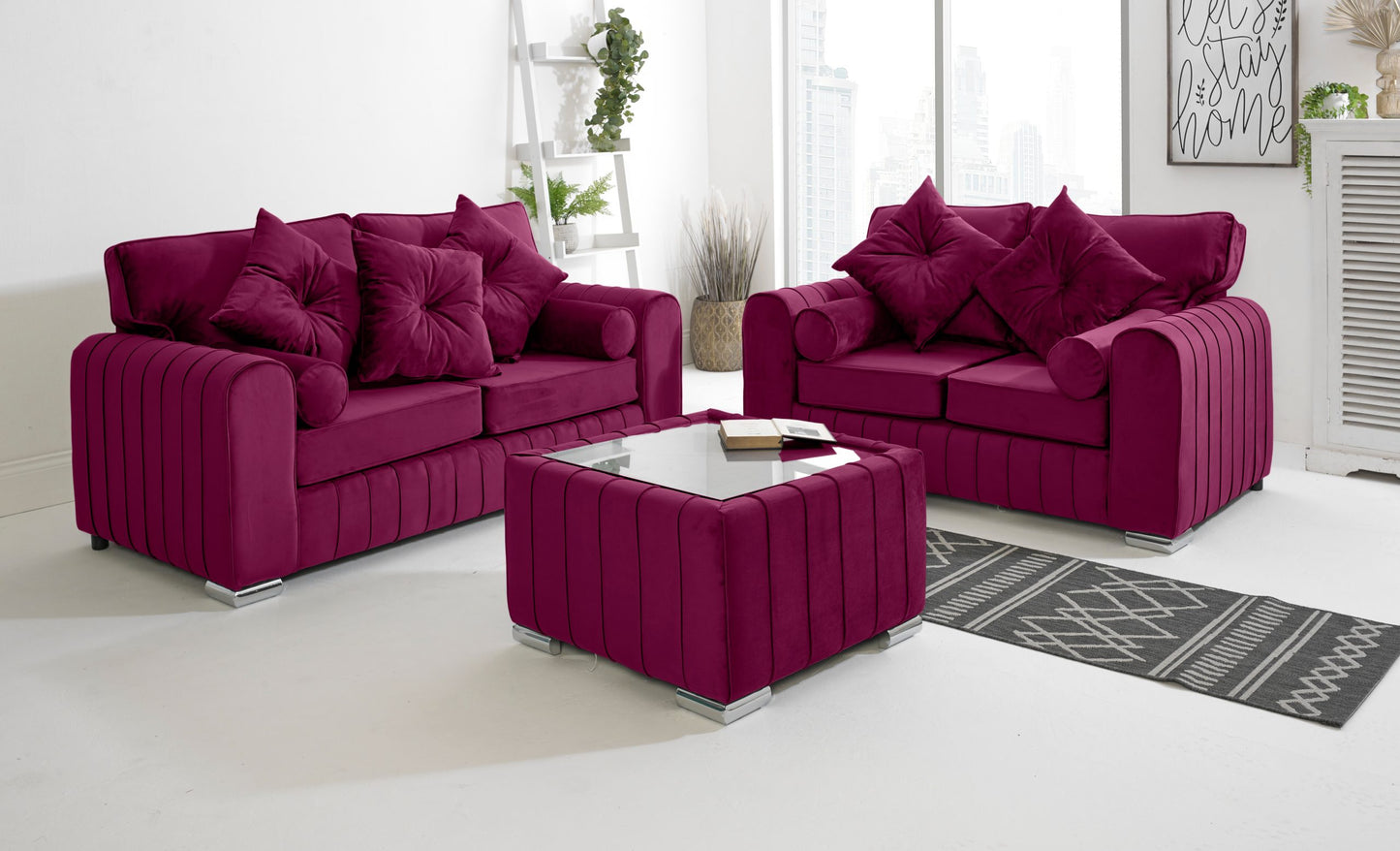 SOFA WORLD 2956311422-CLARET