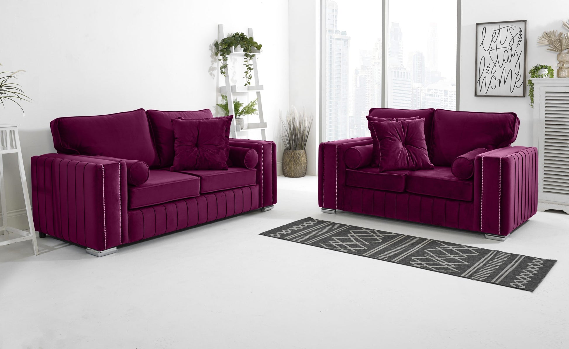 SOFA WORLD 2956311439-CLARET