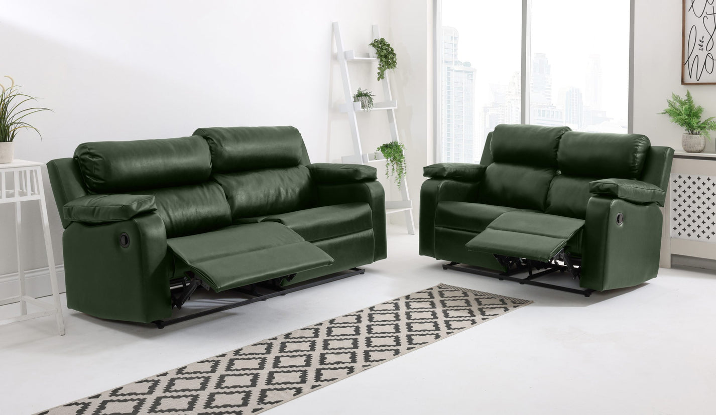 Shop Bolero 3+2 Leather Recliners Sofa at Sofa World Live in