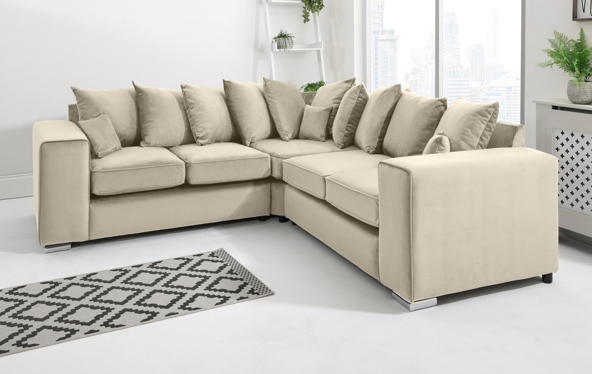Shop Madrid Corner Scatterback Sofa at Sofa World Live in Comfort