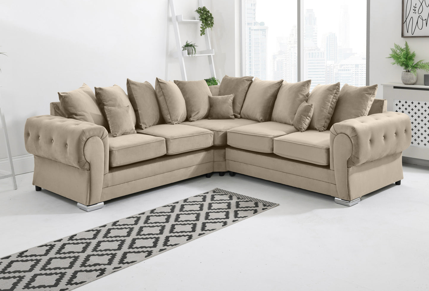 Verona Plush Corner Scatterback