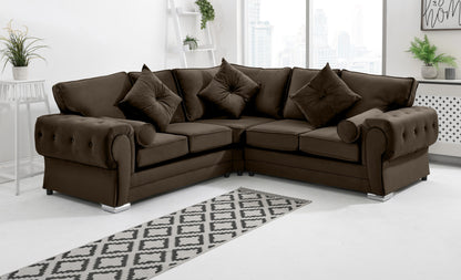 Verona Plush Corner Fullback + Extra Cushions