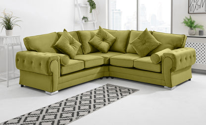 Verona Plush Corner Fullback + Extra Cushions