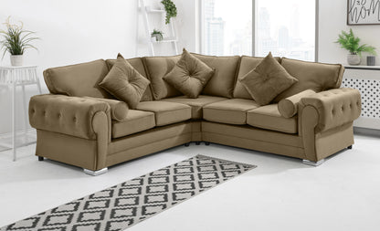 Verona Plush Corner Fullback + Extra Cushions