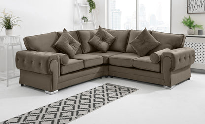 Verona Plush Corner Fullback + Extra Cushions