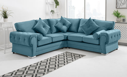 Verona Plush Corner Fullback + Extra Cushions