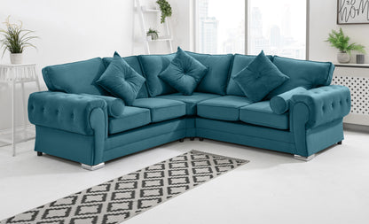 Verona Plush Corner Fullback + Extra Cushions