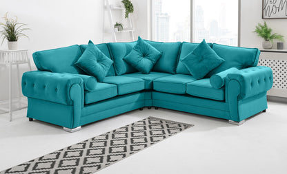 Verona Plush Corner Fullback + Extra Cushions