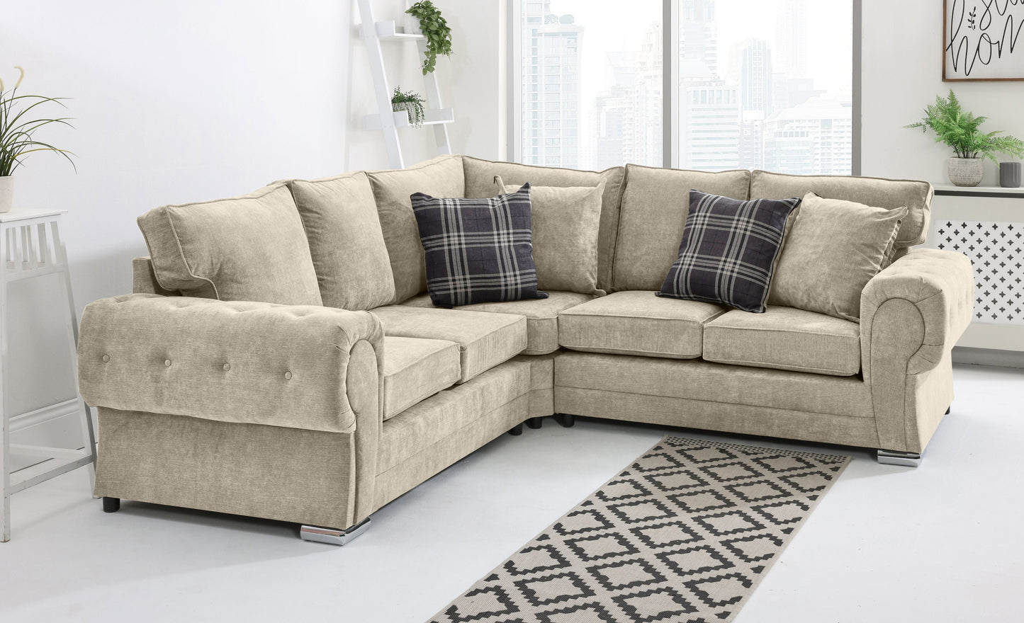 Verona Chenile Corner Fullback + Extra Cushions