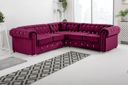 Olympia   Chesterfield With Dimond - Corner