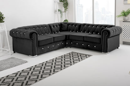 Olympia   Chesterfield With Dimond - Corner