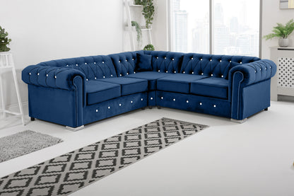 Olympia   Chesterfield With Dimond - Corner