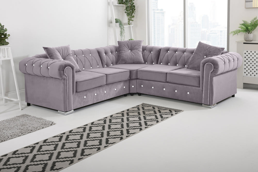 Olympia Chesterfield With Diamond - Extra Cushions