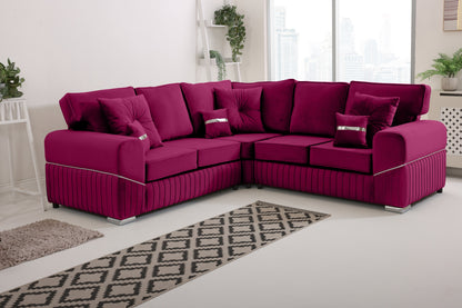 Monaco Corner Fullback - 2c2 - Bolster / Buttoned Cushions