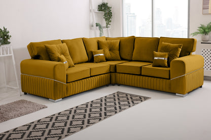 Monaco Corner Fullback - 2c2 - Bolster / Buttoned Cushions