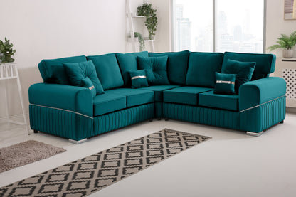 Monaco Corner Fullback - 2c2 - Bolster / Buttoned Cushions