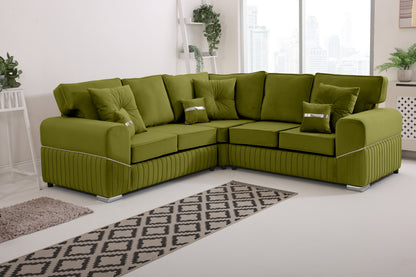 Monaco Corner Fullback - 2c2 - Bolster / Buttoned Cushions