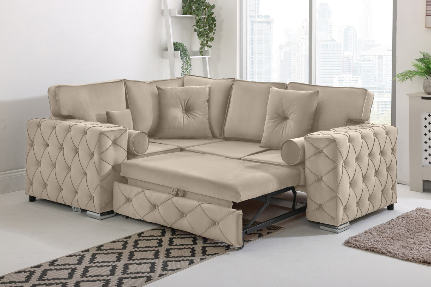 Milton 1c2 Corner Fullback - Sofa Bed