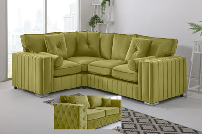 Layla Corner Fullback - 1c2 + Bolster / Buttoned Cushions