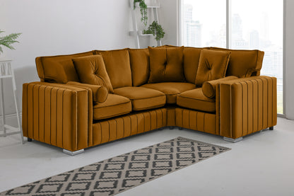 Layla Corner Fullback - 2c1 + Bolster / Buttoned Cushions