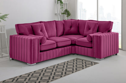 Layla Corner Fullback - 2c1 + Bolster / Buttoned Cushions