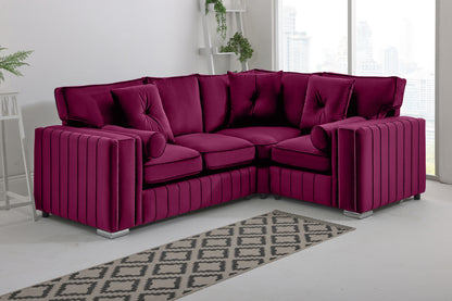 Layla Corner Fullback - 2c1 + Bolster / Buttoned Cushions