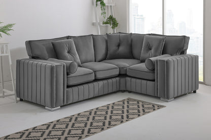 Layla Corner Fullback - 2c1 + Bolster / Buttoned Cushions