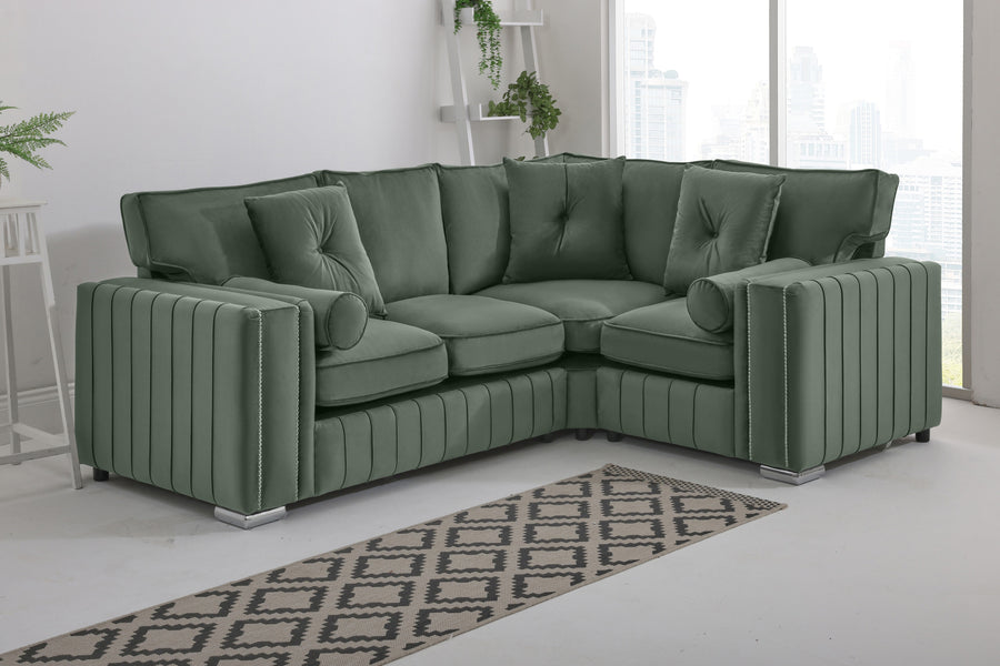 Layla Corner Fullback - 2c1 + Bolster / Buttoned Cushions