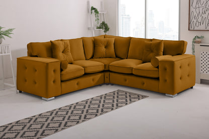 Howard Corner Fullback - 2c2 + Bolster / Buttoned Cushions