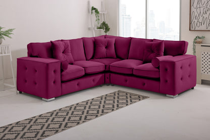 Howard Corner Fullback - 2c2 + Bolster / Buttoned Cushions