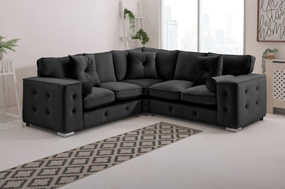 Howard Corner Fullback - 2c2 + Bolster / Buttoned Cushions