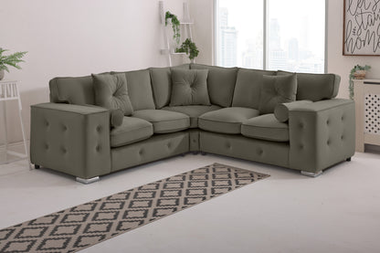 Howard Corner Fullback - 2c2 + Bolster / Buttoned Cushions