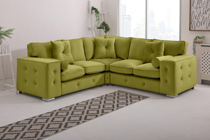 Howard Corner Fullback - 2c2 + Bolster / Buttoned Cushions