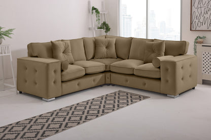 Howard Corner Fullback - 2c2 + Bolster / Buttoned Cushions