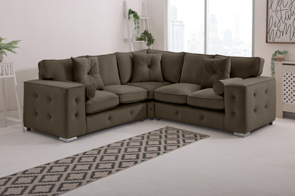 Howard Corner Fullback - 2c2 + Bolster / Buttoned Cushions