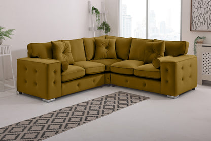 Howard Corner Fullback - 2c2 + Bolster / Buttoned Cushions