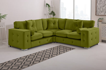 Howard Corner Fullback - 2c2 + Bolster / Buttoned Cushions
