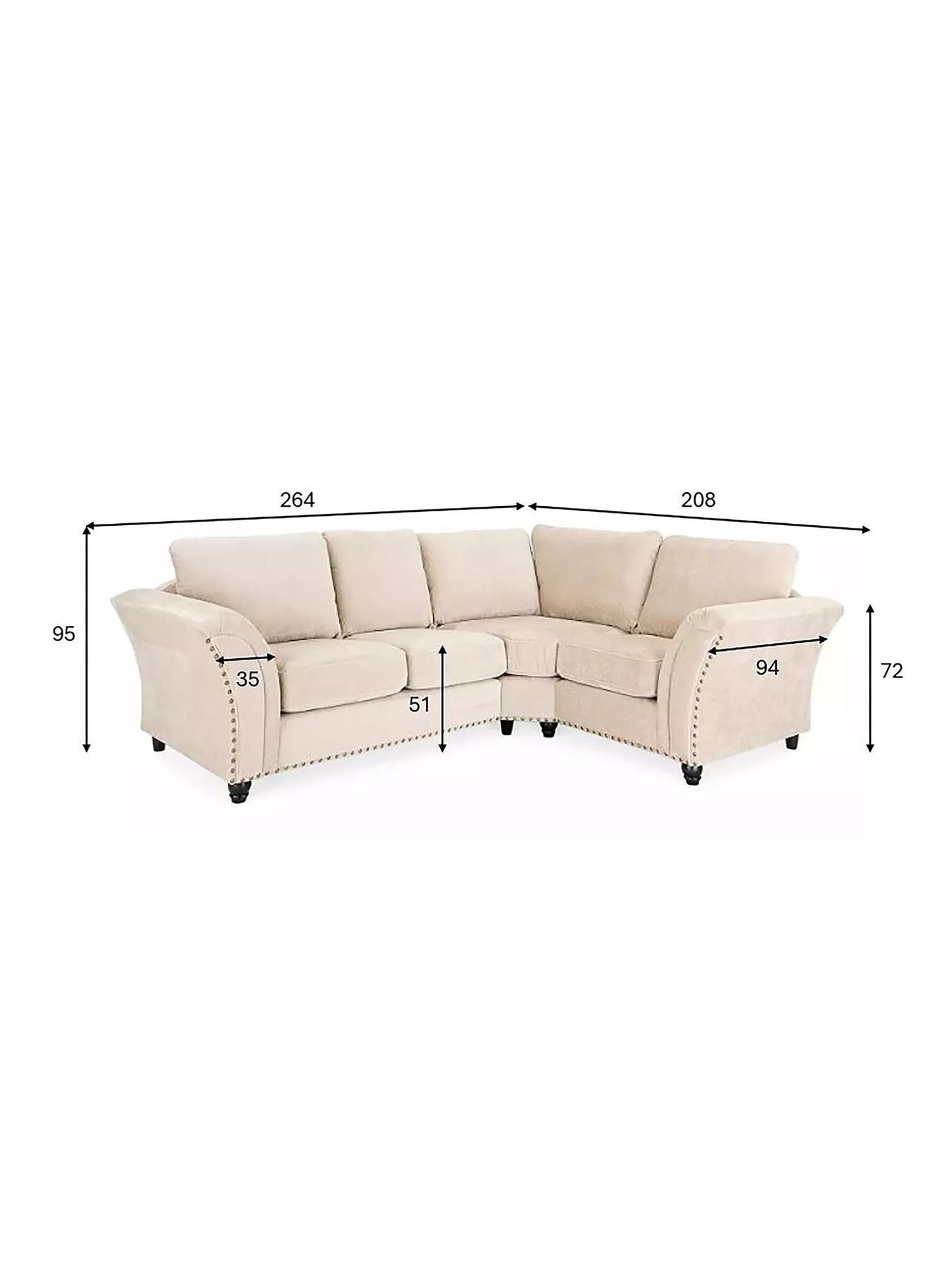 Valenza 2C1 Corner Sofa