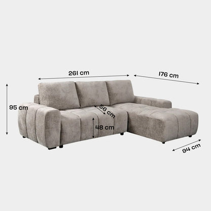 Vertex Left-Hand Facing Chaise Sofa