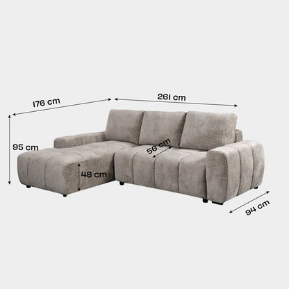 Vertex Left-Hand Facing Chaise Sofa