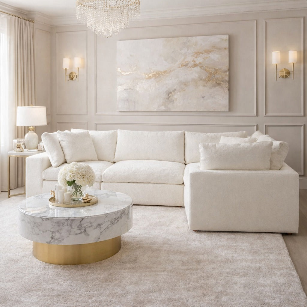 Cloud L Shape Closed End Sofa